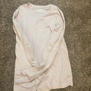 Athleta long sleeve light pink size small